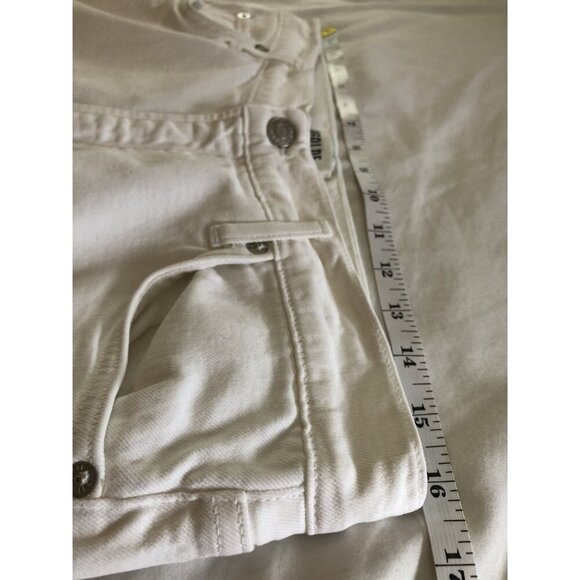 Agolde REVOLVE Women's Toni Slim Crop Straight Jeans Size 31 Radiate Off White - Picture 11 of 13